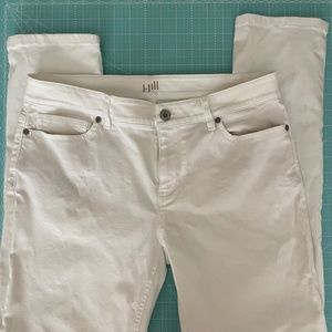 JJill White Jeans Size 6 stretch excellent used condition